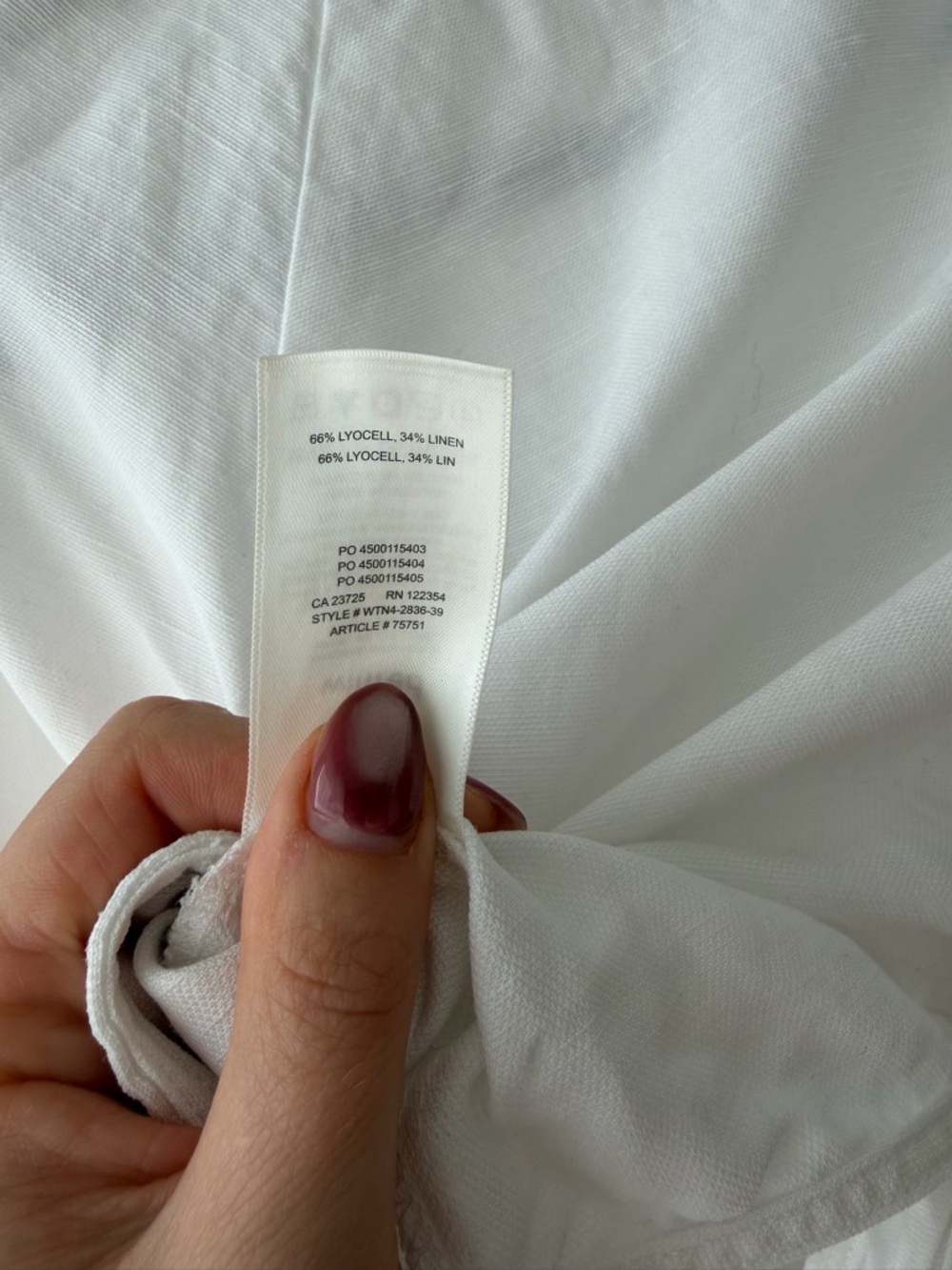 Wilfred Aritzia Henley Tie-Front Linen Blouse - Picture 9 of 9